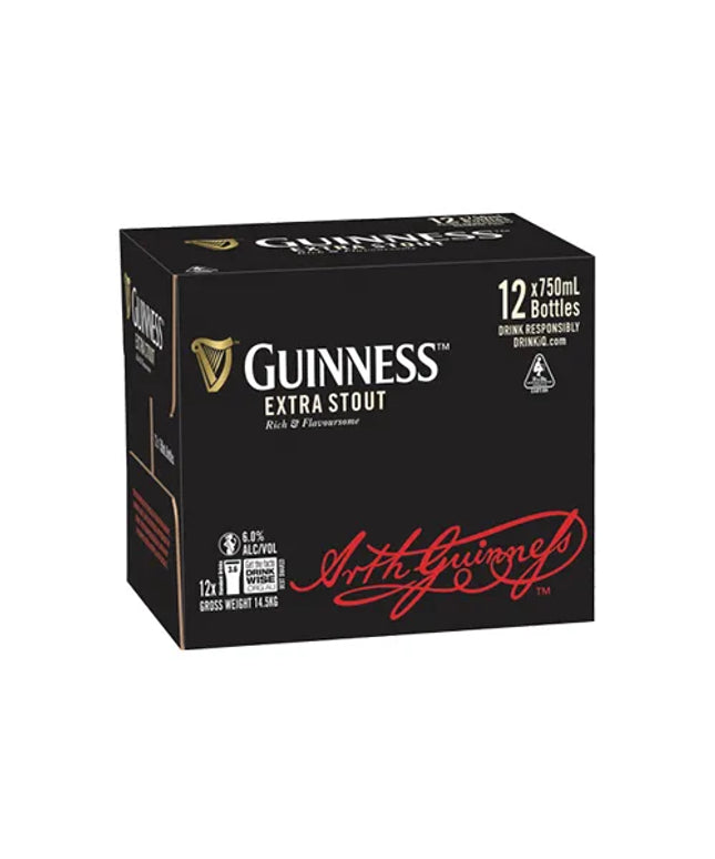 Guinness Extra Stout 750ml (12 Pack) - Liquorworld