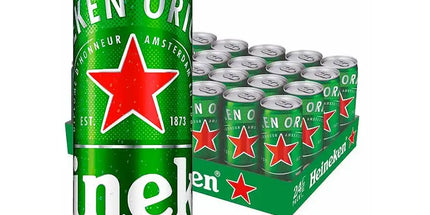 Heineken Lager Beer Imported From Holland Case 24 x 500mL Cans - Liquorworld