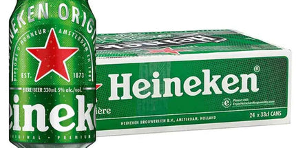 Heineken Lager Beer Imported From Holland Case 24 x 330mL Cans