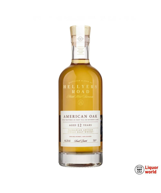 Hellyers Road 12 Year Old American Oak Single Malt Whisky 700ml - Liquorworld