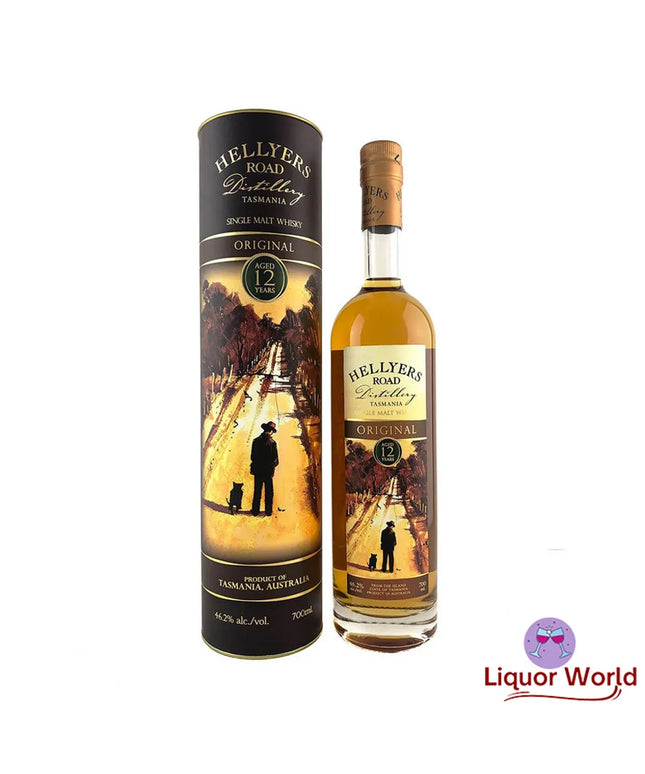 Hellyers Road 12 Year Old Original Single Malt Canister 700ml - Liquorworld