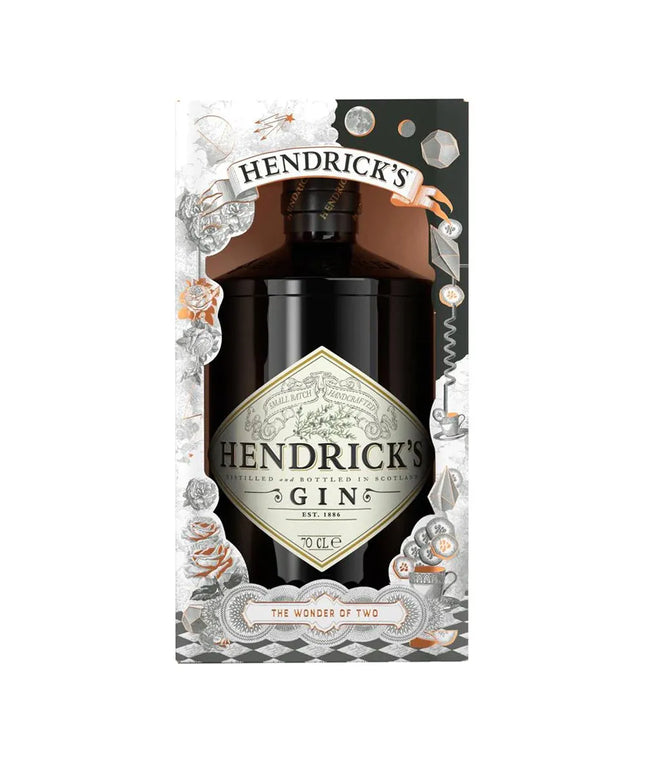 Hendrick's 44% Import Strength 'The Wonder of Two' Gift Box Gin 700mL - Liquorworld
