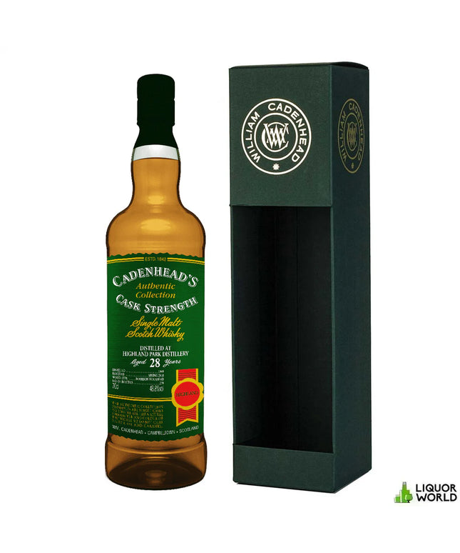 Highland Park 28 Year Old 1989 Cadenhead's Authentic Cask Strength Single Malt Scotch Whisky 700mL - Liquorworld
