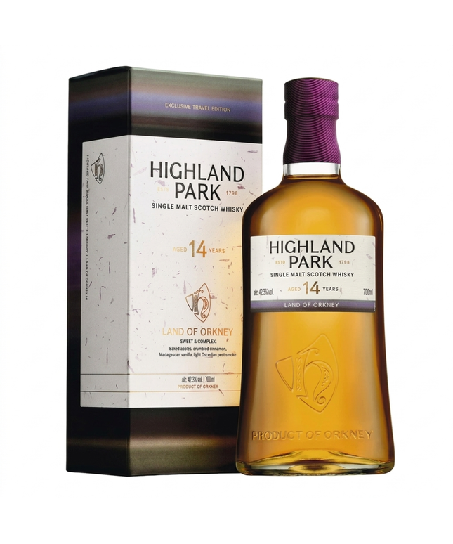 Highland Park 14 Year Old Land of Orkney Single Malt Scotch Whisky 700mL