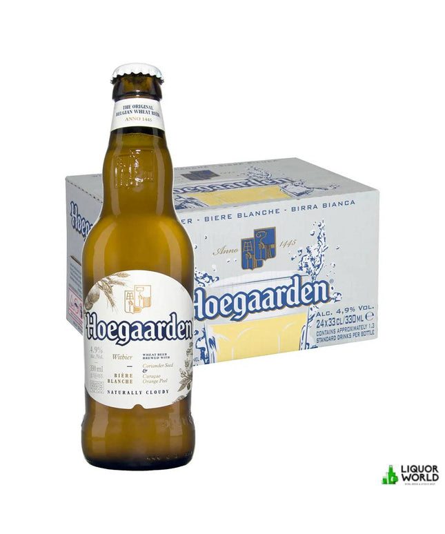 Hoegaarden Wheat Beer 24 Pack 330ml Bottles - Liquorworld