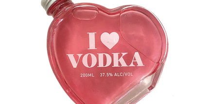 I Love Vodka Heart Shaped Bottle 200mL - Liquorworld