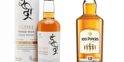 INDRI Single Malt 700mL + 100 Pipers 12YO Blended Whisky 750mL – 2 Bottle Combo