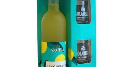 Isolabella Limoncello Liqueur 700ml with 2 Glasses Gift Set - Liquorworld