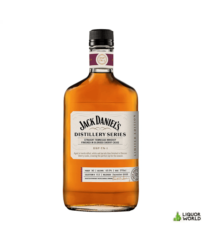 Jack Daniels Distillery Series 12 Limited Edition Oloroso Sherry Casks Tennessee Whiskey 375mL