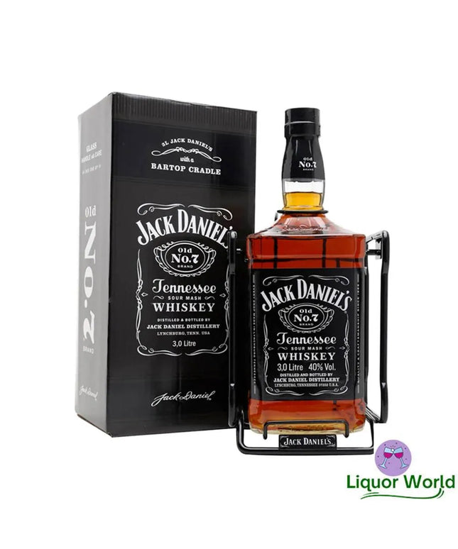 Jack Daniel's Old No.7 Tennessee Whiskey Bartop Cradle 3L