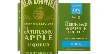 Jack Daniels Tennessee Apple Whiskey Liqueur & Soda 24 x Pack 330mL Cans - Liquorworld