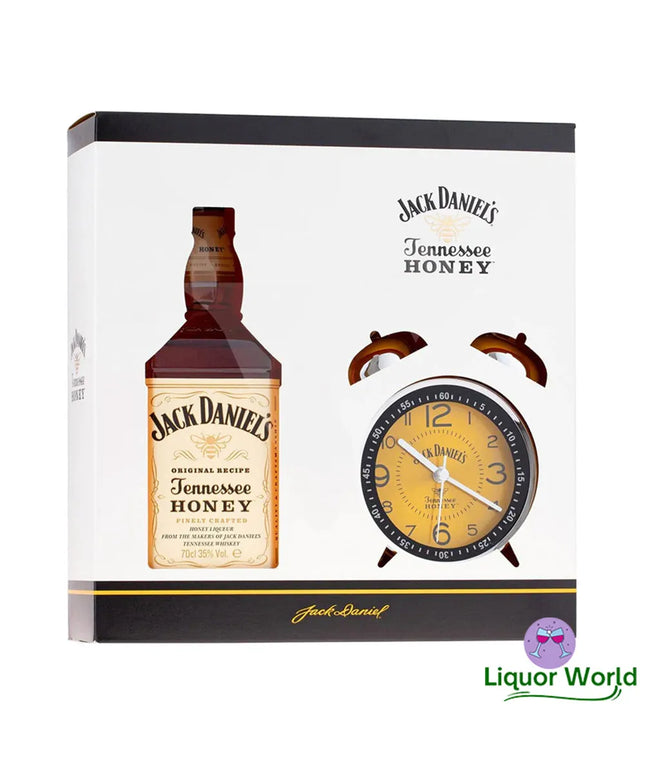 Jack Daniel's Tennessee Honey Flavoured Whiskey + Alarm Clock Gift Pack 700mL - Liquorworld