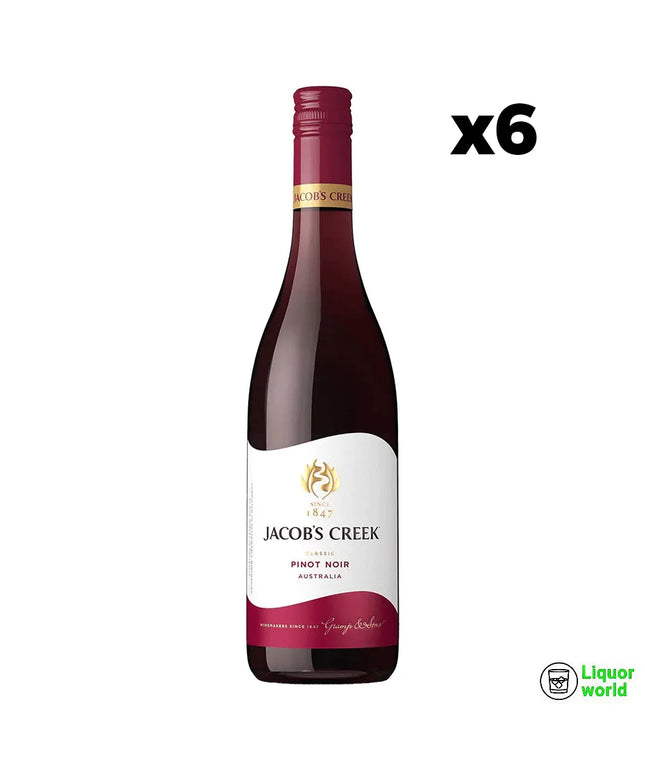 Jacob's Creek Classic Pinot Noir Red Wine Case 6 x 750mL - Liquorworld