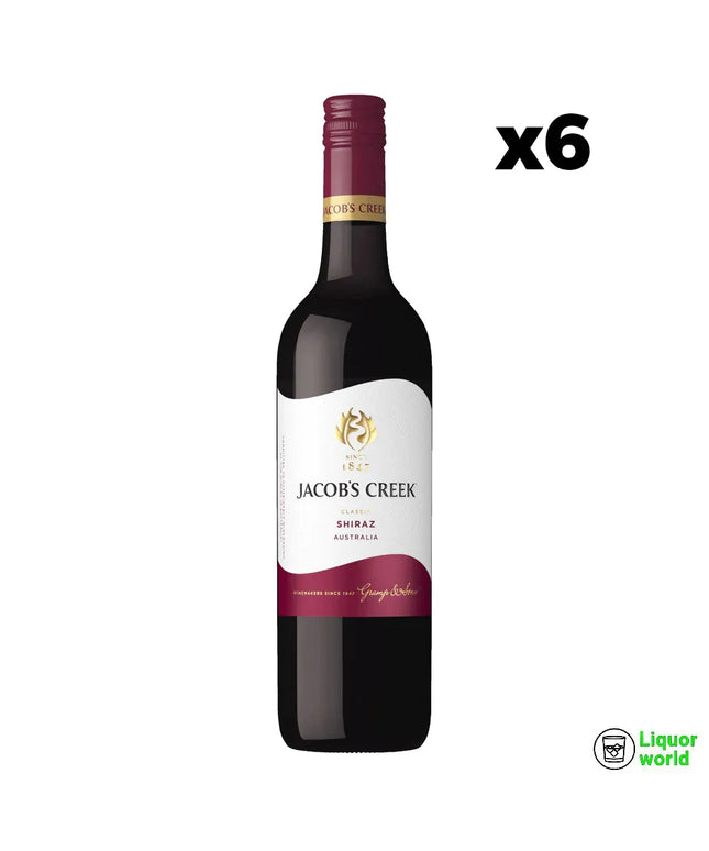 Jacob's Creek Classic Shiraz Red Wine Case 6 x 750mL - Liquorworld