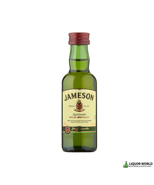 Jameson Blended Irish Whiskey Glass Miniature 50mL