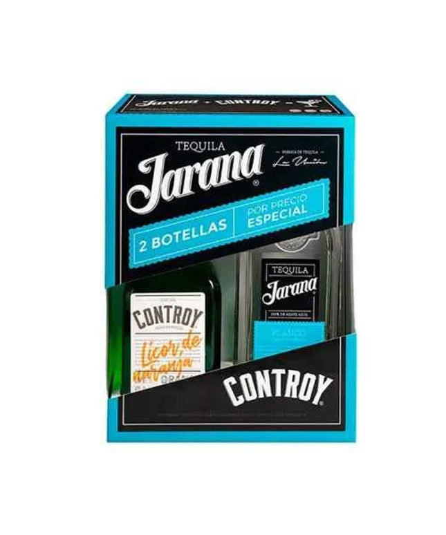 Jarana Tequila Blanco & Controy Orange Liqueur Pack 1Lt