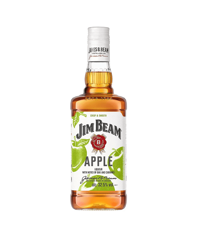 Jim Beam Kentucky Straight Apple Infused Bourbon Liqueur Whiskey 1L - Liquorworld