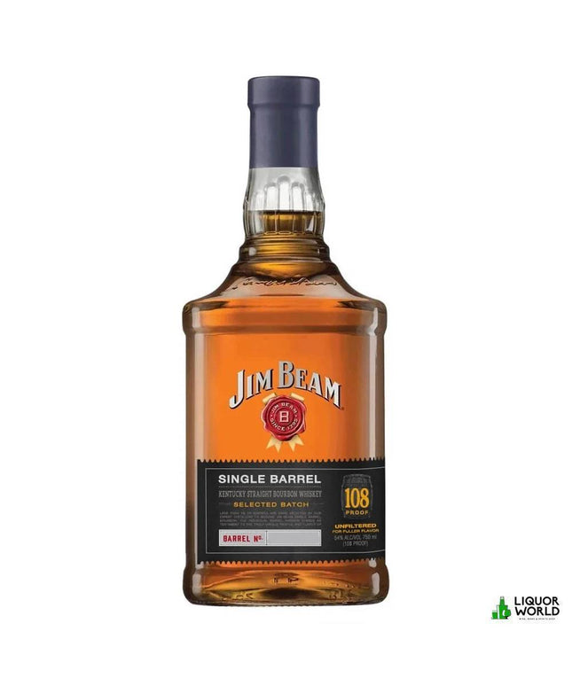 Jim Beam Single Barrel 108 Proof Kentucky Straight Bourbon Whiskey 750mL - Liquorworld