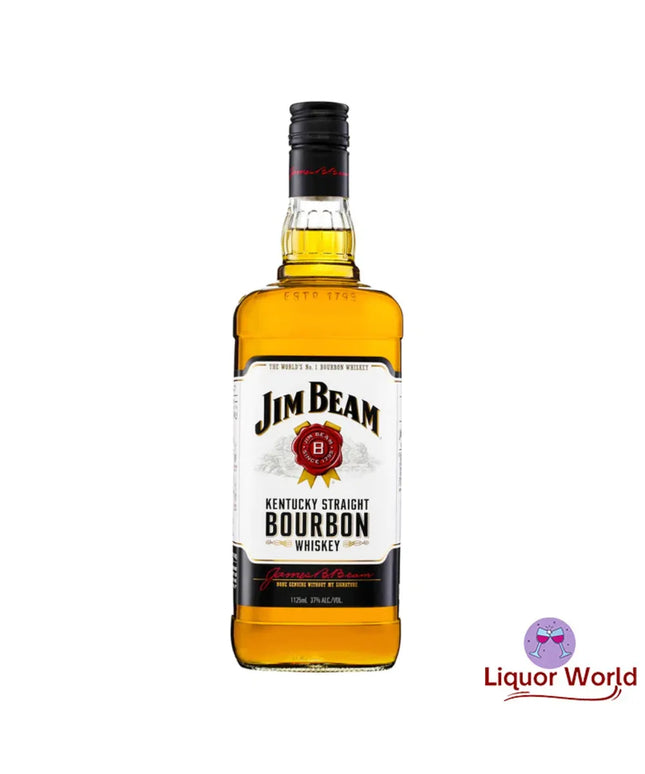 Jim Beam White Label Kentucky Bourbon Whiskey 1.125L - Liquorworld