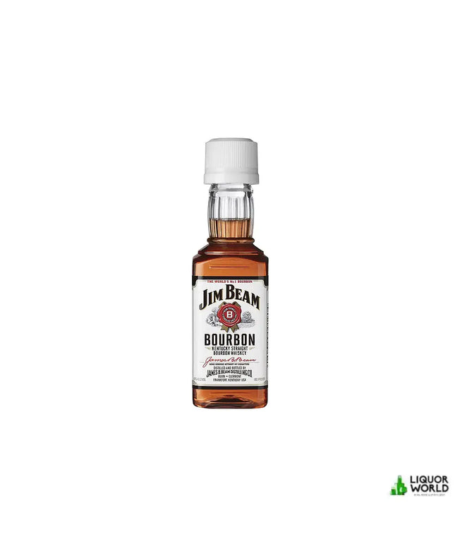 Jim Beam White Label Kentucky Bourbon Whiskey Miniature 50mL - Liquorworld