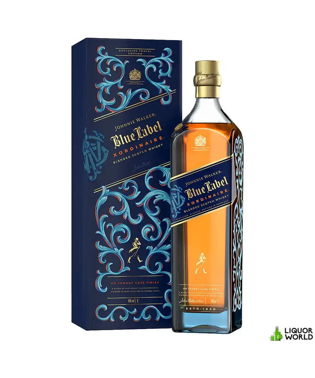 Johnnie Walker Blue Label Xordinaire XO Cognac Cask Finish Blended Scotch Whisky 1L