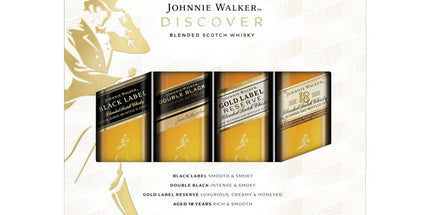 Johnnie Walker Discover Blended Scotch Whisky Gift Pack 4 x 50mL - Liquorworld