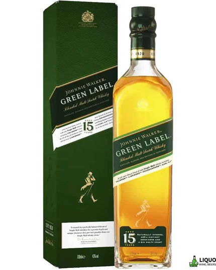 Johnnie Walker 15 Year Old Green Label Blended Scotch Whisky 700mL