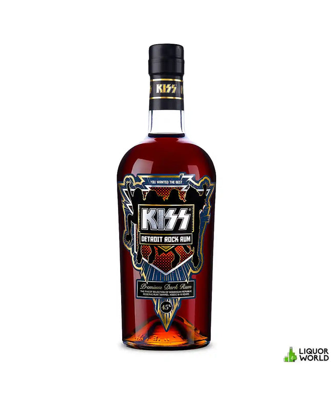 KISS Detroit Rock Premium Dark Rum 700mL - Liquorworld