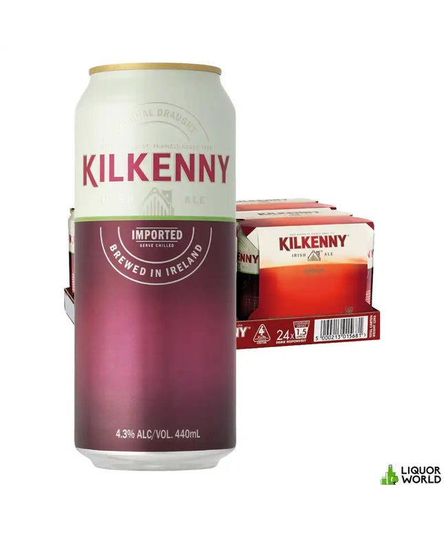 Kilkenny Draught Irish Ale Beer Case 24 x 440mL Cans