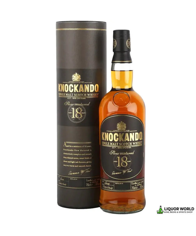 Knockando 18 Year Old Slow Matured Single Malt Scotch Whisky 700mL