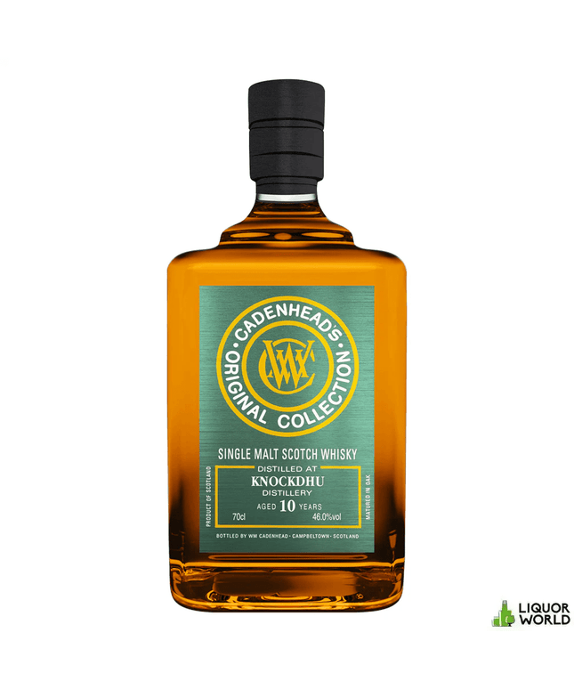 Knockdhu 10 Year Old 2013 Bourbon & Fino Sherry Casks Cadenhead's Original Collection Single Malt Scotch Whisky 700mL - Liquorworld