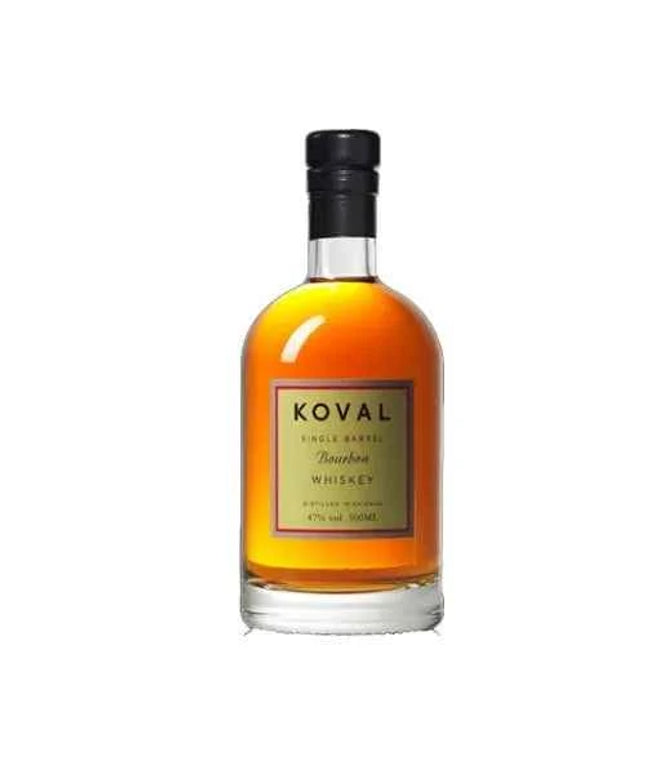Koval Single Barrel Bourbon Whiskey 500mL
