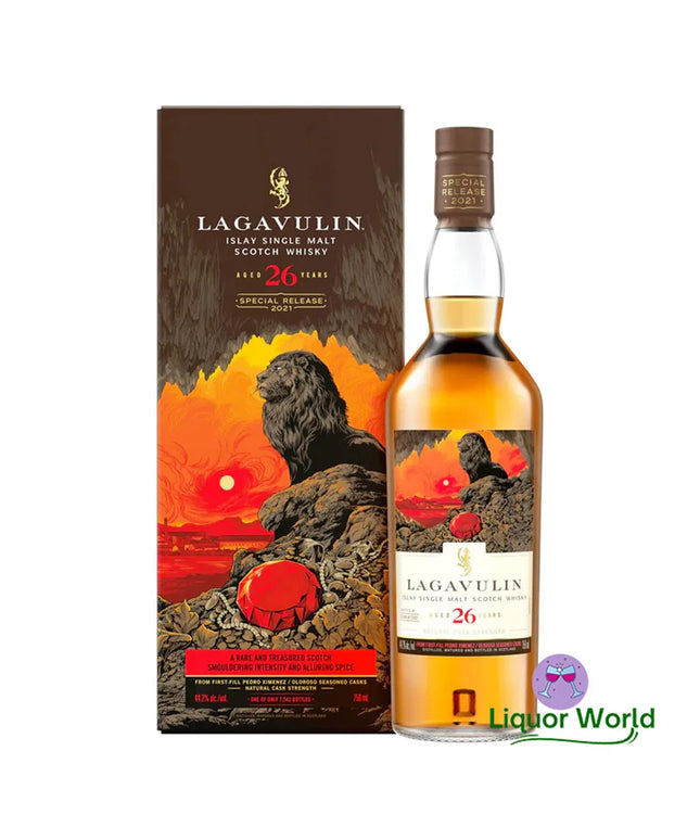 Lagavulin 26 Year Old 'The Lion's Jewel' 2021 Cask Strength Single Malt Scotch Whisky 700mL - Liquorworld