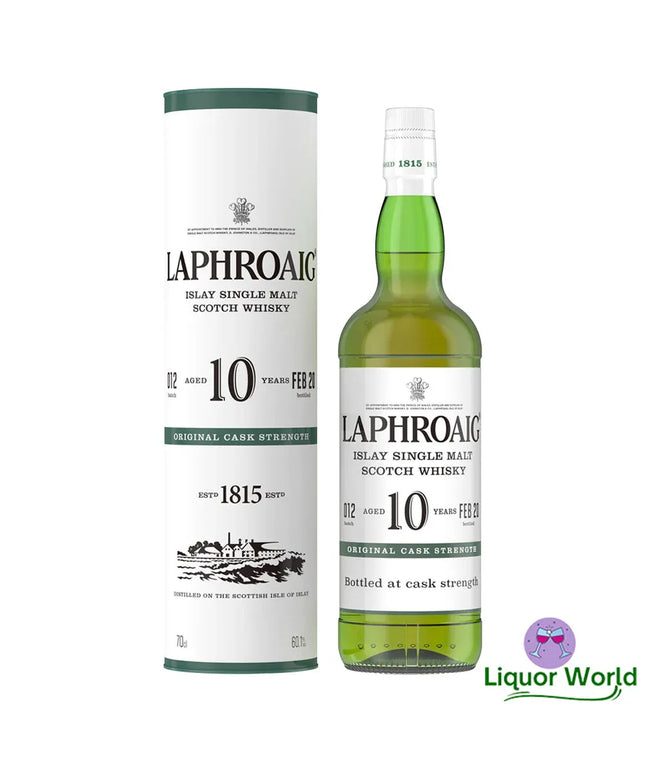 Laphroaig 10 Year Old Cask Strength Batch 012 Single Malt Scotch 700mL - Liquorworld