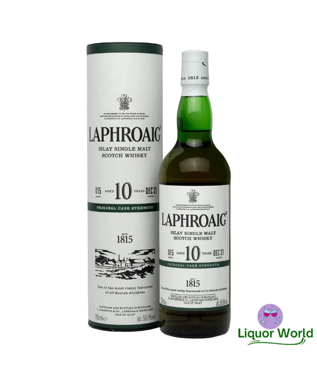 Laphroaig 10 Year Old Cask Strength Batch 015 Single Malt Scotch 700ml - Liquorworld