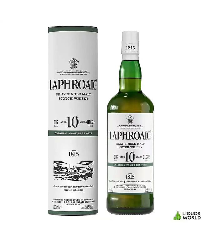 Laphroaig 10 Year Old Cask Strength Batch 016 Single Malt Scotch 700mL - Liquorworld