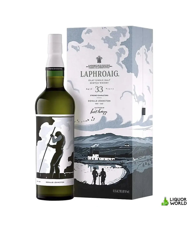 Laphroaig 33 Year Old Strong Characters Chapter #1 Donald Johnston Single Malt Scotch Whisky 700mL - Liquorworld