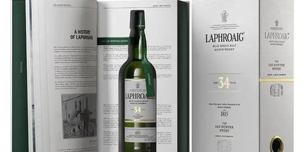 Laphroaig 34 Year Old The Ian Hunter Story Book #4 Malt Master Single Malt Scotch Whisky 700mL