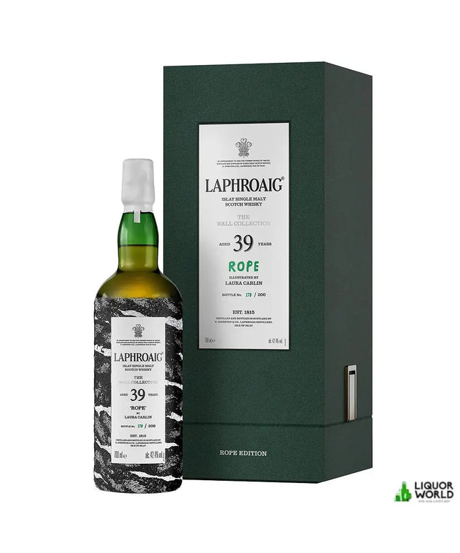 Laphroaig 39 Year Old The Wall Collection "Rope" By Laura Carlin Single Malt Scotch Whisky 700mL