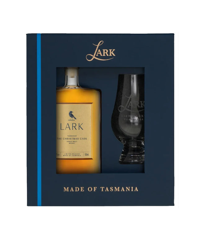 Lark Distillery Christmas Cask with Glencairn Glass Giftbox 100ml - Liquorworld