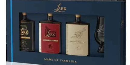 Lark Distillery Fathers Flight Gift Pack with Glencairn 3x100ml