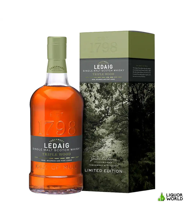 Ledaig Triple Wood Limited Edition Single Malt Scotch Whisky 700mL