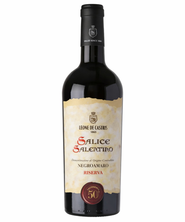 Leone De Castris Salice Salentino Negroamaro 50th Riserva Vendemmia Red Wine 750mL