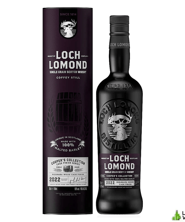 Loch Lomond Single Grain Cooper's Collection Mizunara Edition Single Grain Scotch Whisky 700mL - Liquorworld
