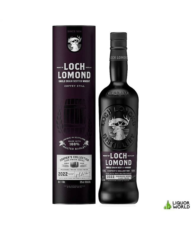 Loch Lomond Single Grain Cooper's Collection Mizunara Edition Single Grain Scotch Whisky 700mL - Liquorworld