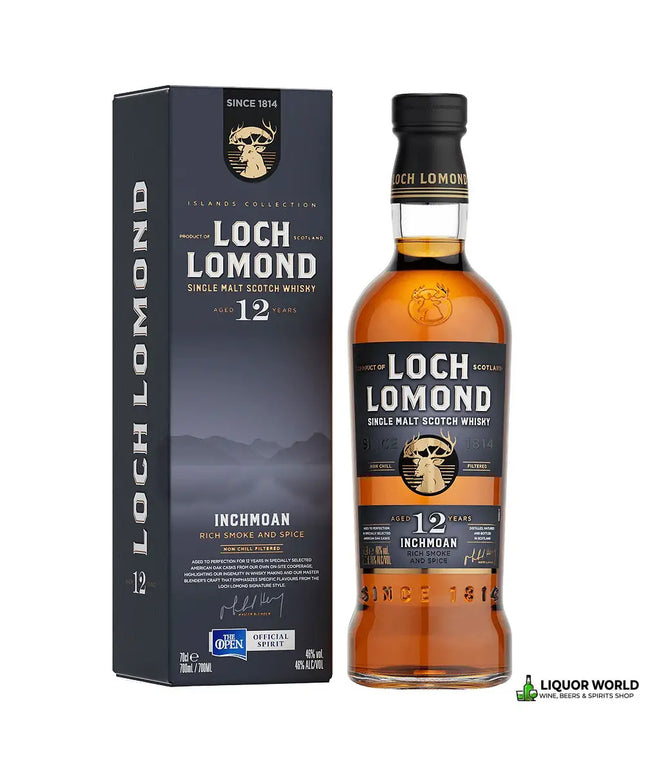 Loch Lomond Inchmoan 12 Year Old Rich Smoke & Spice Single Malt Scotch Whisky 700mL
