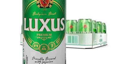 Luxus Belgian Lager Imported Beer Case 24 x 500mL Cans
