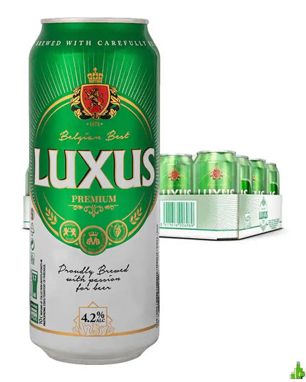 Luxus Belgian Lager Imported Beer Case 24 x 500mL Cans