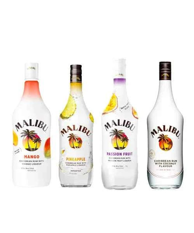 Malibu Caribbean Rum 4 X 1L