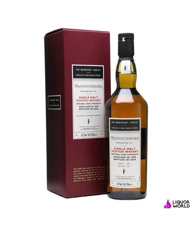 Mannochmore 1998 Managers Choice Sherry Cask Single Malt Scotch Whisky 700ml - Liquorworld